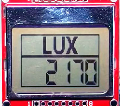 Самодельный световой индикатор на основе Arduino с BH1750 сенсором